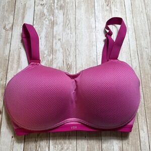 Victoria's Secret VSX Sport Bra Womens 32DDD Pink Underwire Adjustable